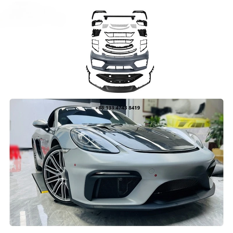 

Car Body Kit 2016-2023 982 Front Bumper Upgraded to GT4RS 718 Full Body Kit