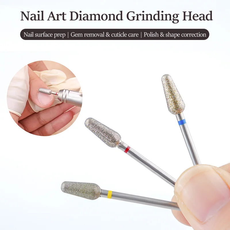 

Electric Diamond Sand Nail Files Drill Cuticle Polishing Bit Nails Grinding Head for Manicure Polish And Cuticle Clean Nail Tool