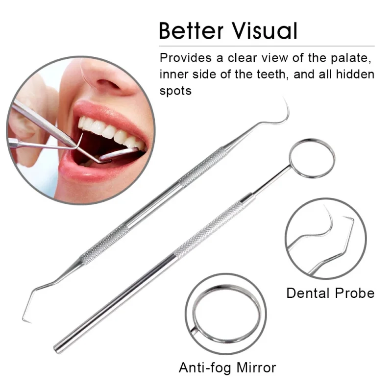 Dental Hygiene Tool Sickle Shape Dentist Tartar Scraper Scaler Dental Equipment Calculus Plaque Remover Teeth Cleaning Oral Care