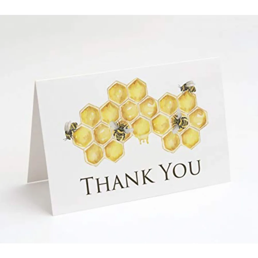 

Market On Mainstreet Bumblebee Thank You Cards, Includes Envelopes, 25 Count, Made in the U.S.A