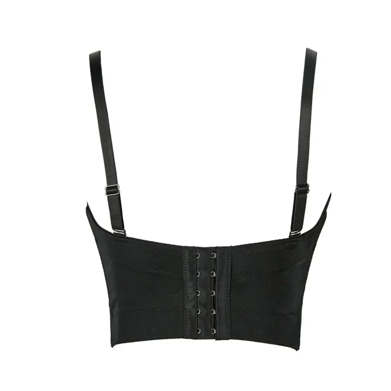 Summer Crop Top Women Sexy Rivet Diamond Corset Woman Clothing Blusas Push Up Bustier Club Bra Camis Handmade Ladies Tank Tops — zdjęcie 5