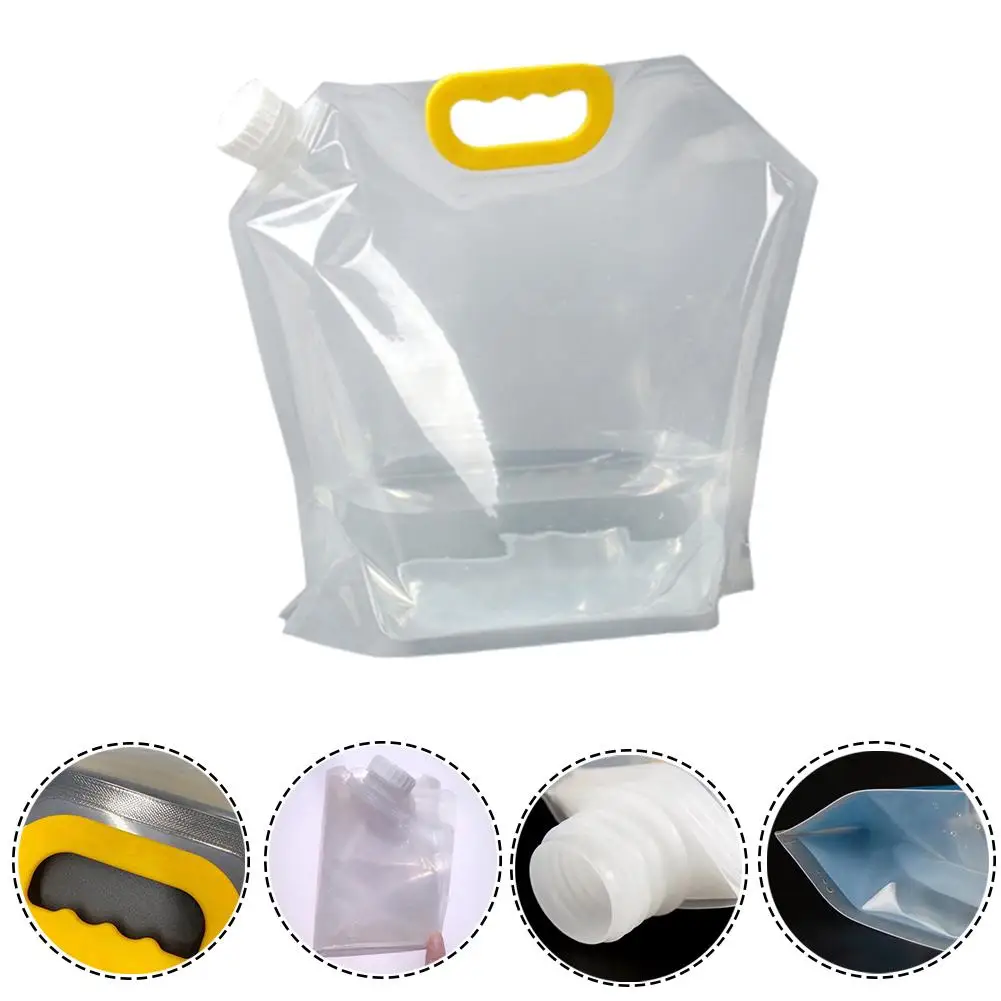 1.5/2.5/5/10L سعة كبيرة في الهواء الطلق حقيبة المياه طوي المحمولة كيس مياه الشرب التخييم التنزه حقيبة تخزين المياه في حالات الطوارئ #6