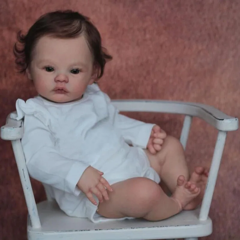 

49CM Bebe Doll Newborn Baby Reborn Meadow Soft Cuddly Body Lifelike 3D Skin with Visible Veins High Quality Art Doll