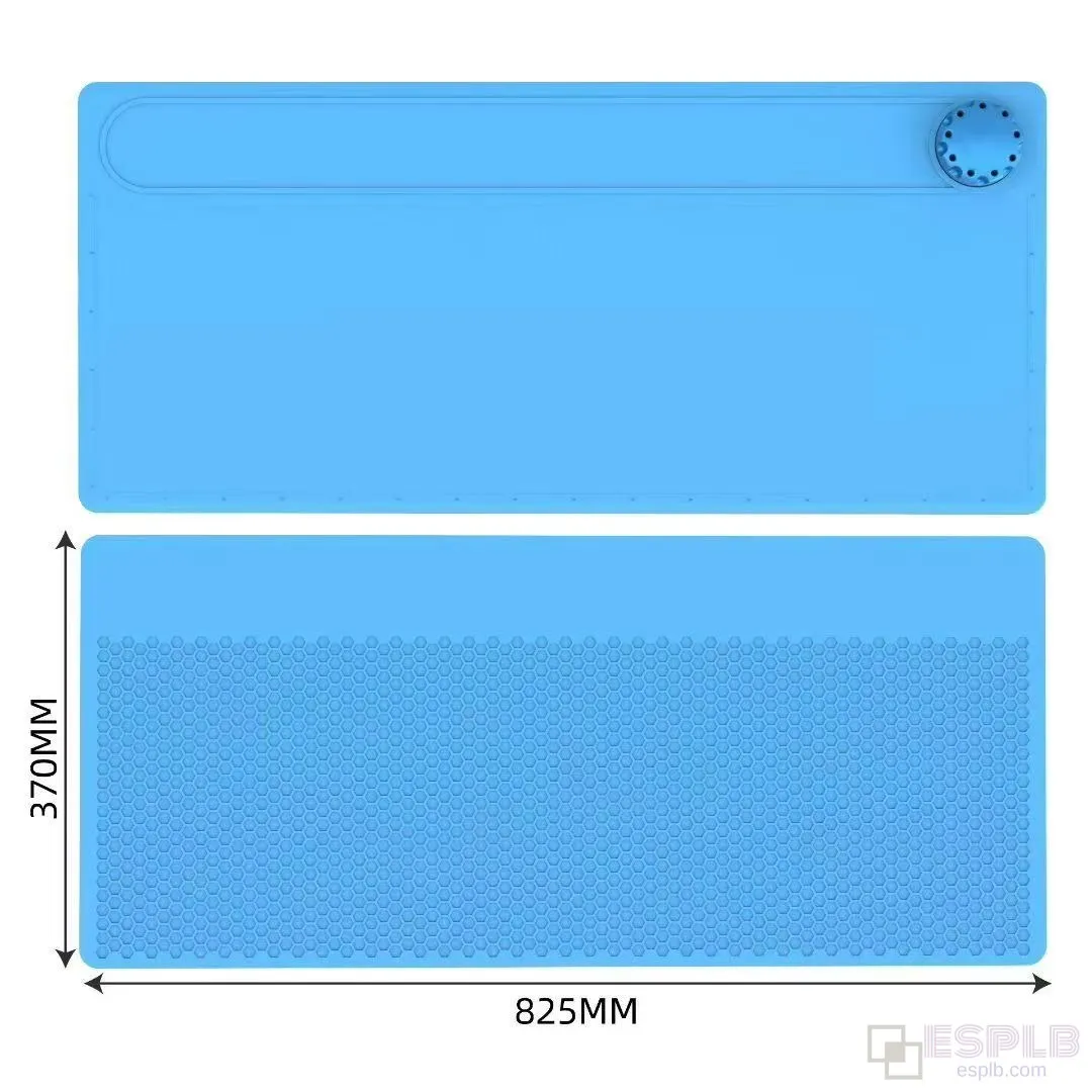 ESPLB 825X370mm Größte Arbeitsmatte Isolierung Gummi-Reparaturmatte Hochtemperaturbeständige Matte mit Schraubendreher-Aufbewahrungsbox – Detail 3
