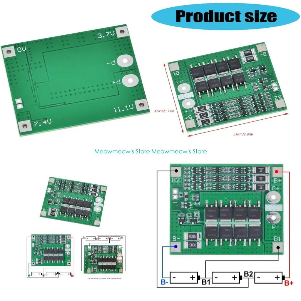 W91A 18650 배터리 보호 보드 균형 보호 보드 전동 공구