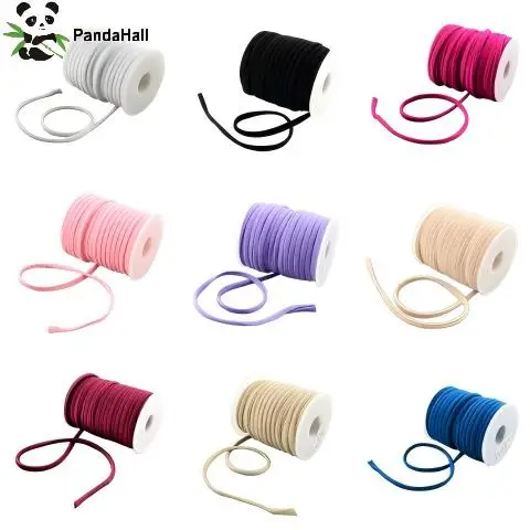 PandaHall 20m/roll 5mm Tiny Nylon Cord String, Soft Elastic Thread for Beading Bracelet Necklace Jewelry Making Crafts