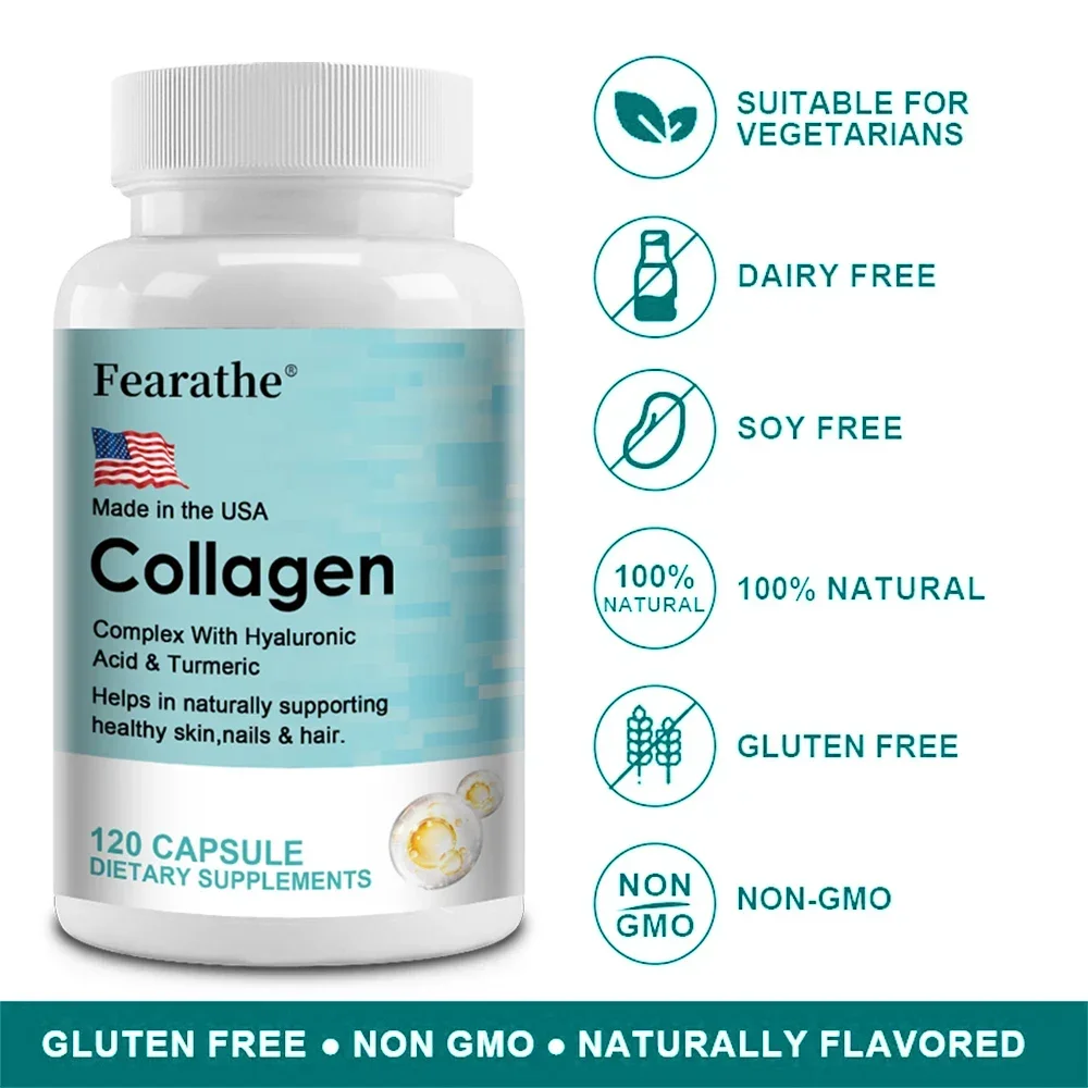 Premium Collagen Peptides Hydrolyzed Anti-Aging, Promotes Skin Hydration and Regeneration (Vitamins, Hyaluronic Acid and Biotin)