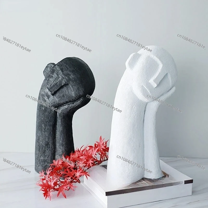 Tilted Head Resin Sleeping Figure | Decorative Home Decor Sculpture