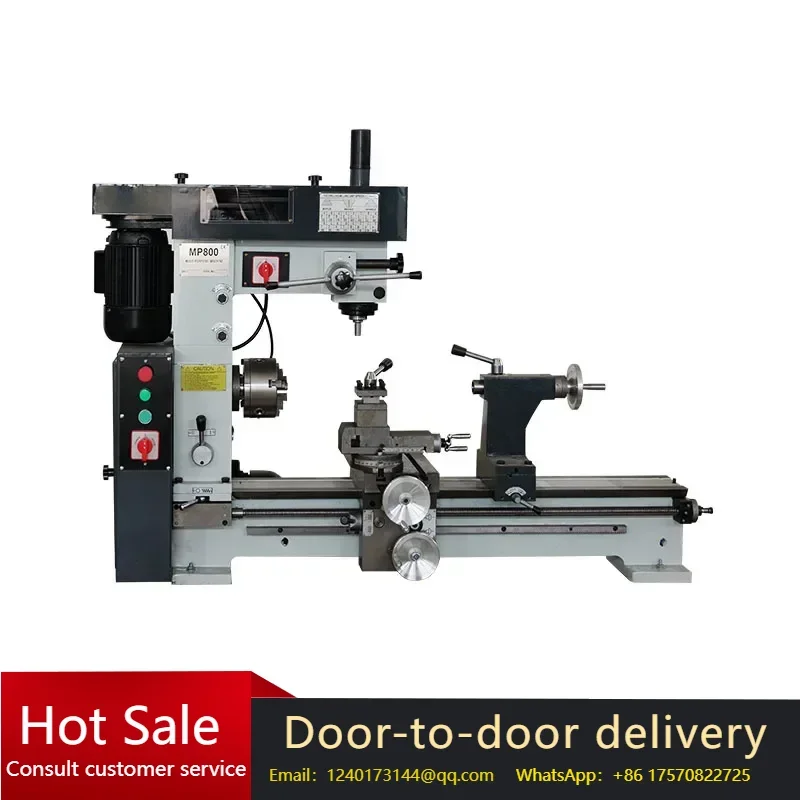 Torno Pequeño MP500/MP800: Máquina de Torneado y Fresado, Torno Ordinario, Micro Máquina de Perforación y Fresado de Banco