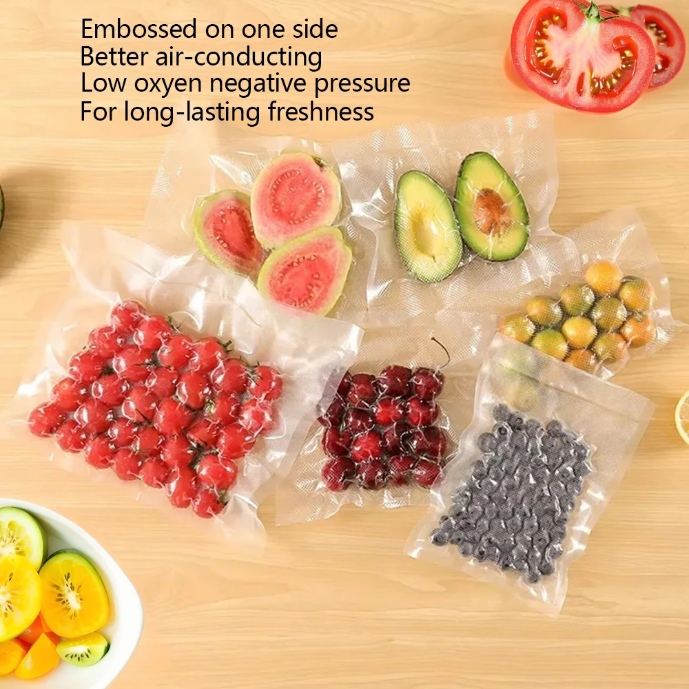 500cm/Rolls Vacuum Sealer Bags, BPA-Free Vacuum Sealed Storage Bags, Food Sealed Storage Bag,Meal Prep And Sous Vide