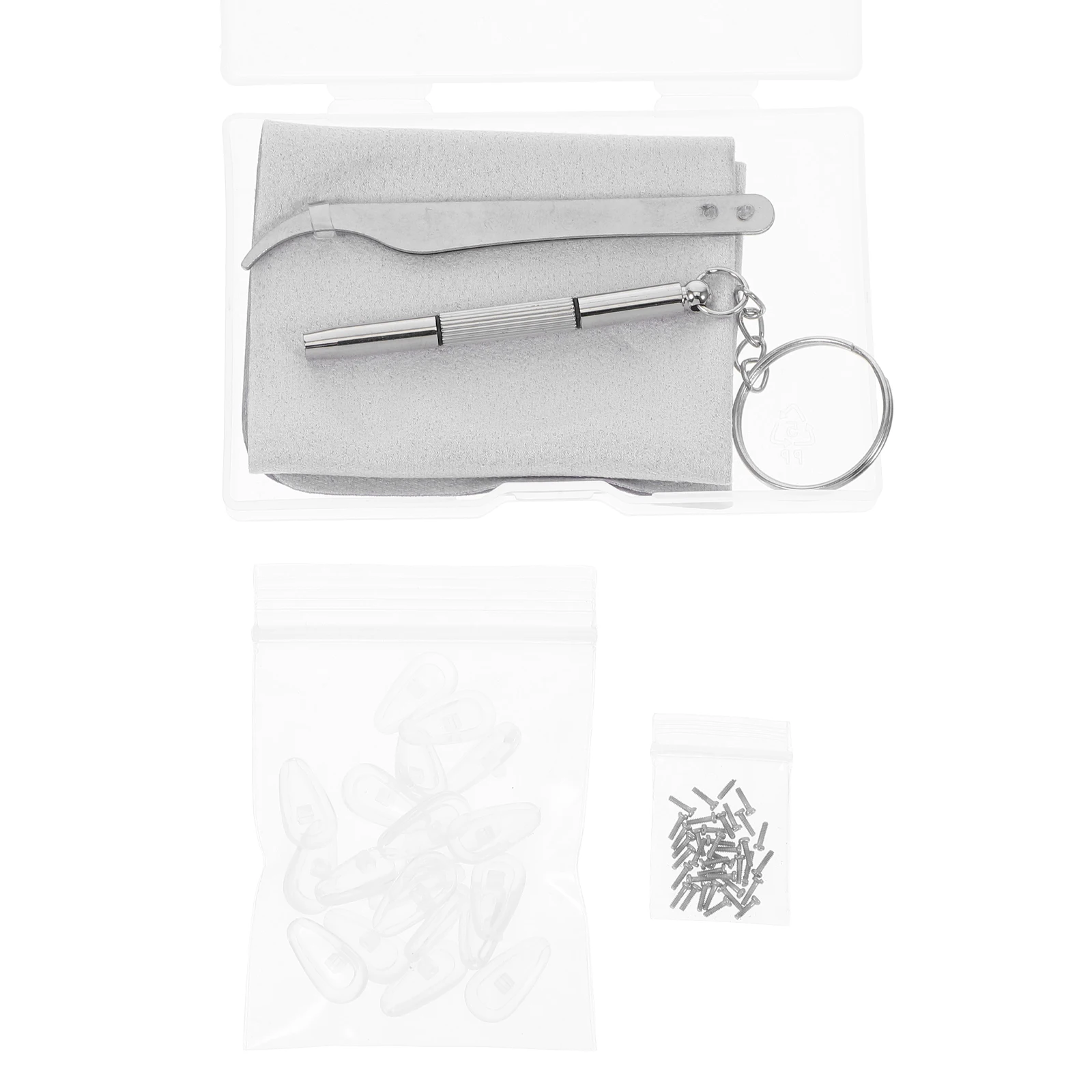 

Glasses Repair Parts Eyeglass Nose Pads Kit Replacement Support Screwdriver Kits