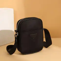 Fashionable Oxford Cloth Women's Crossbody Bags Casual Female Black Shoulder Bags Versatile Small Mobile Phone Coin Purse