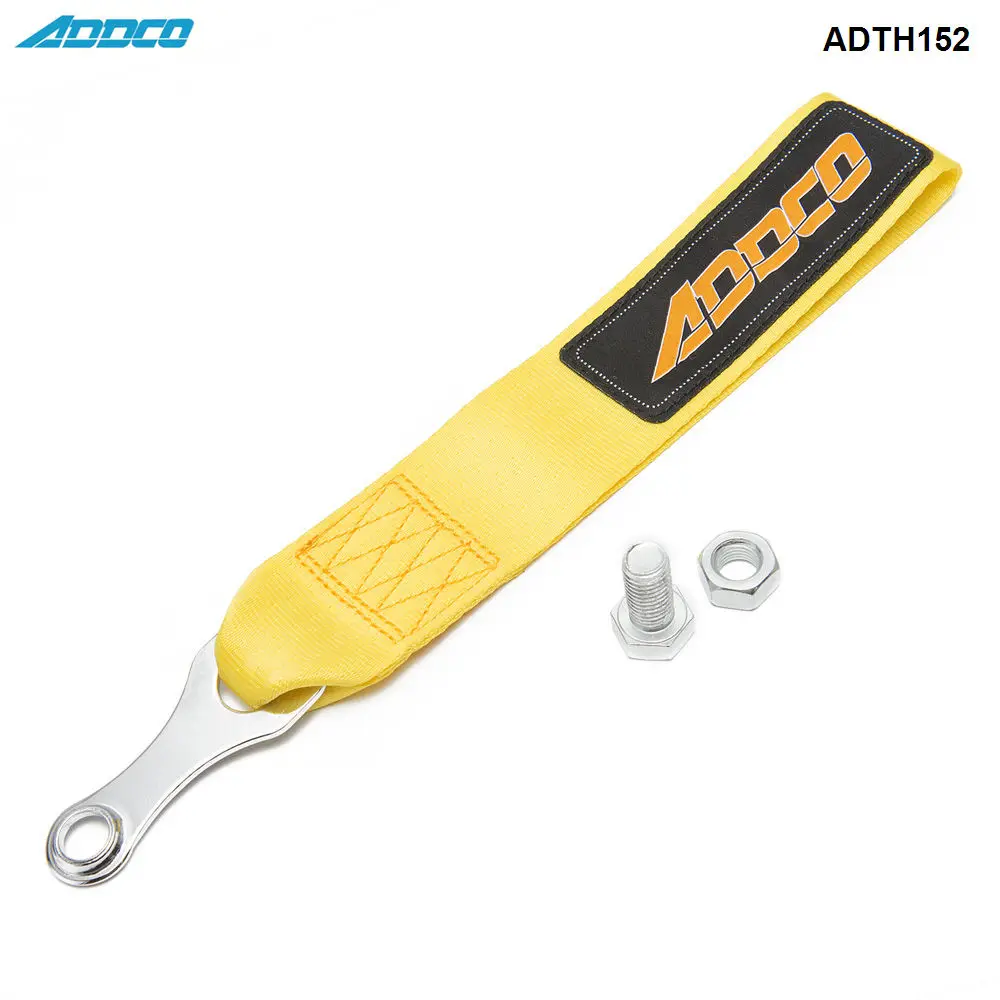 Racing Tow Strap with bolt-on hardware Universal Jdm for Cars Trucks ADTH152