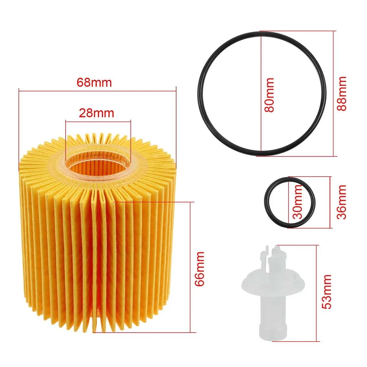 04152-YZZA1 04152-31090 1-piece oil filter kit suitable for Toyota Scion Lexus with O-ring