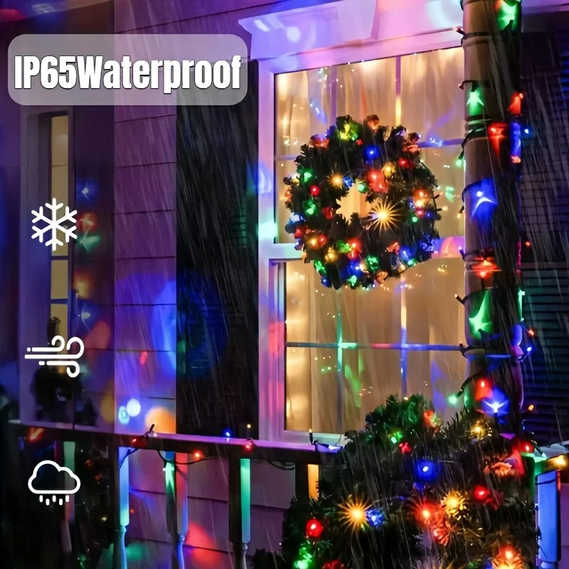 LED Solar Starry Sky String Lights 8 Modes Solar Light String for Outdoor Yard Garden Party Halloween Christmas Decorations