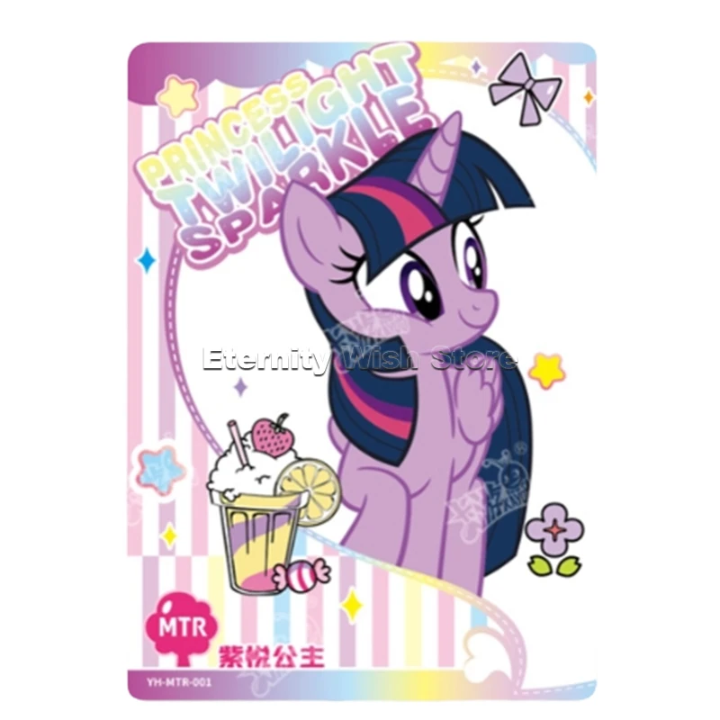 Original KAYOU My Little Pony Cards MTR Series Anime Characters Cute Collection Card Flash Cards Children's Toys Birthday Gift