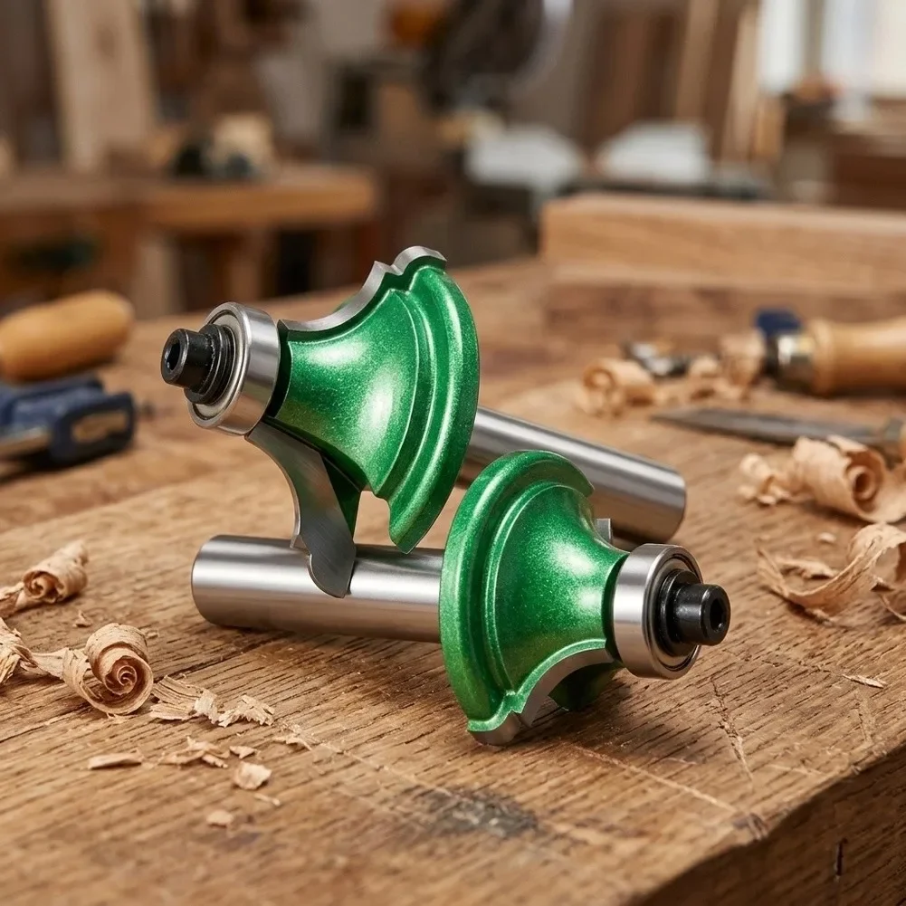 Tapered Milling Bit YG8 Alloy Tip Non-Stick Coating 8mm Router Cutter For Wood Trimming Engraving MDF Plywood Hand Tool