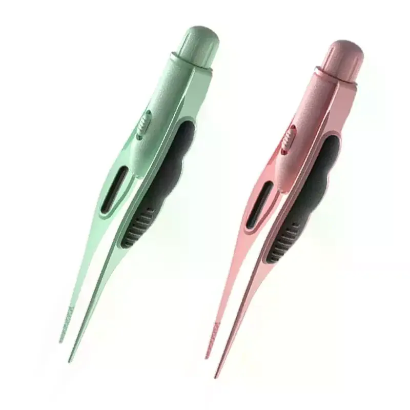 LED Lighted Earwax Removal Tweezers Antislip Grip Soft Safe Tip For Kids And Adults Ear Cleaning