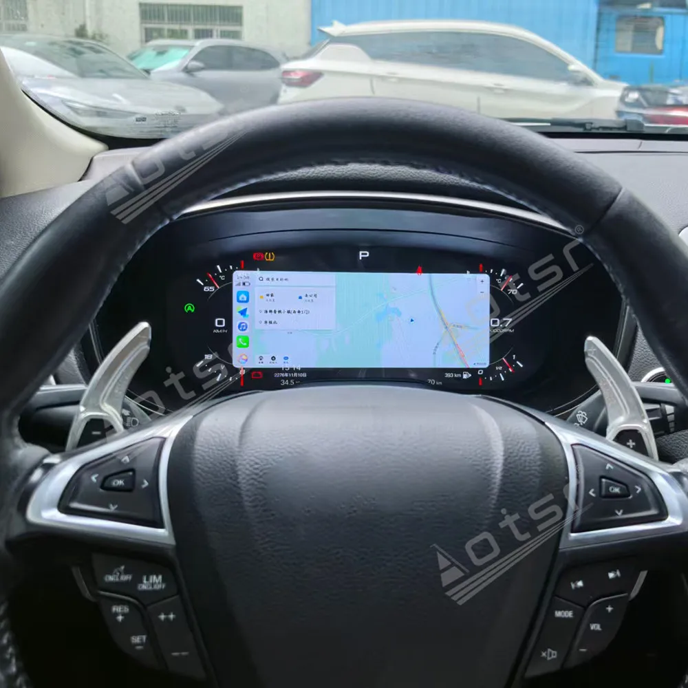 For Ford Mondeo 2013~2021 with Carplay Virtual Cockpit Speed Meter LCD Digital Cluster Instrument Panel Car Multimedia Dashboard