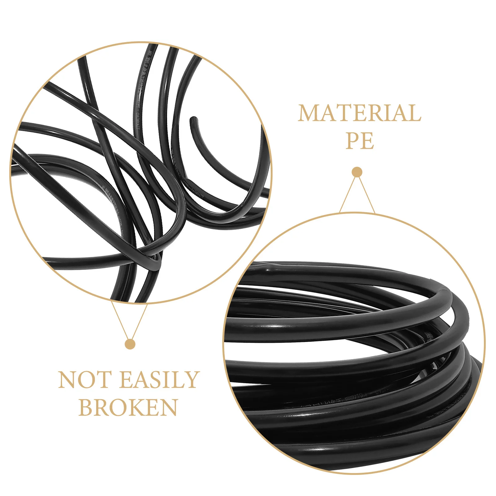 

1 Roll 16Mm Pe Garden Water Hose Drip Irrigation Tubing For Greenhouse Watering System Distribution Hose Fittings