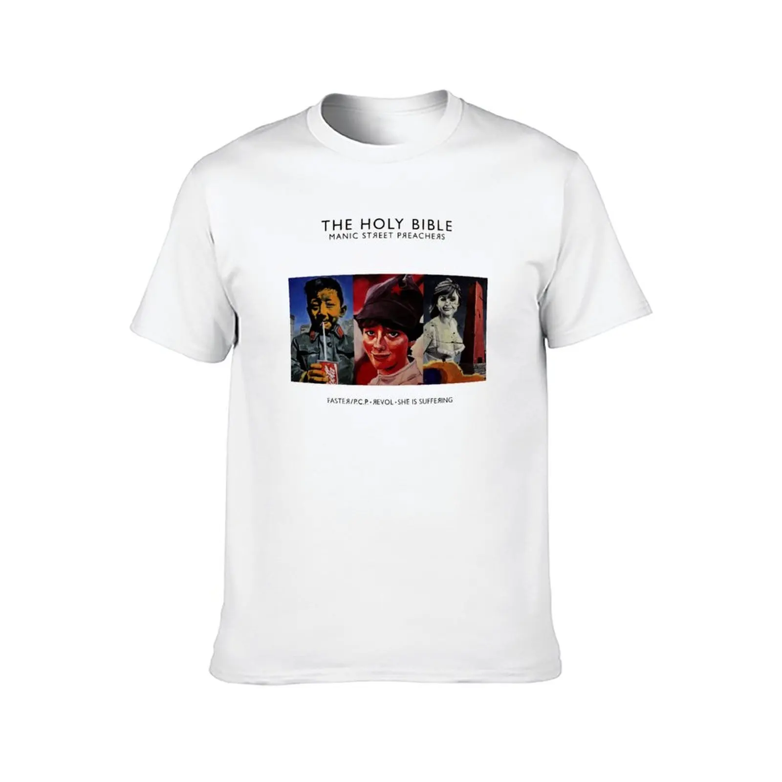 Manic Street Preachers - The Holy Bible singles T-Shirt t shirt man plain t shirts for man graphic tees T-Shirt