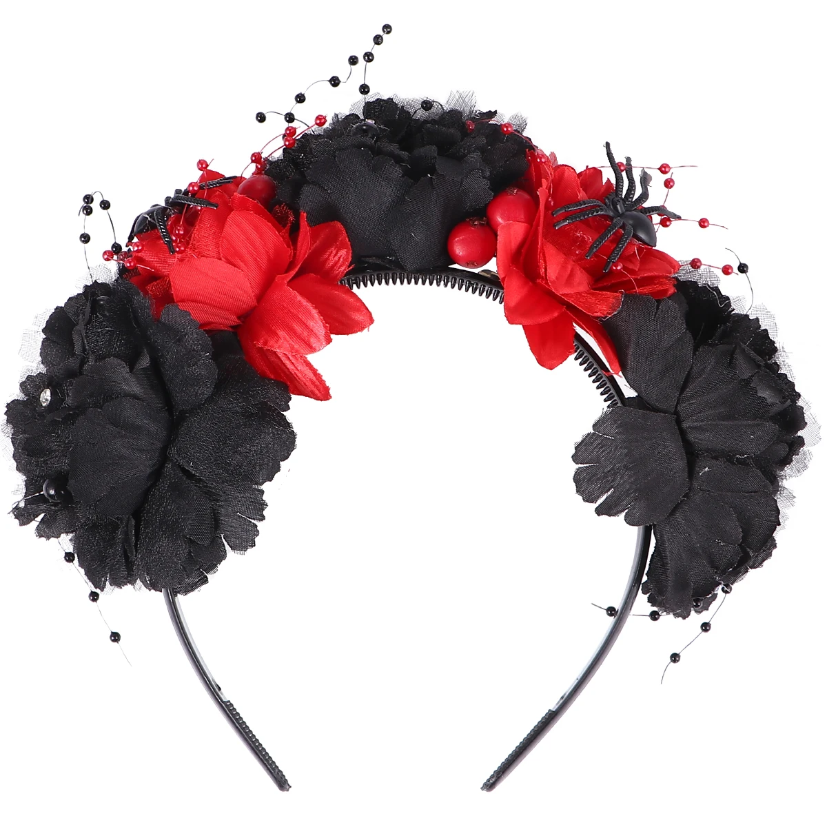 

1pc Silk Simulated Rose Hairband Floral Hoop Headdress Durable Comfortable Wedding Party Halloween Photo Props Headwear