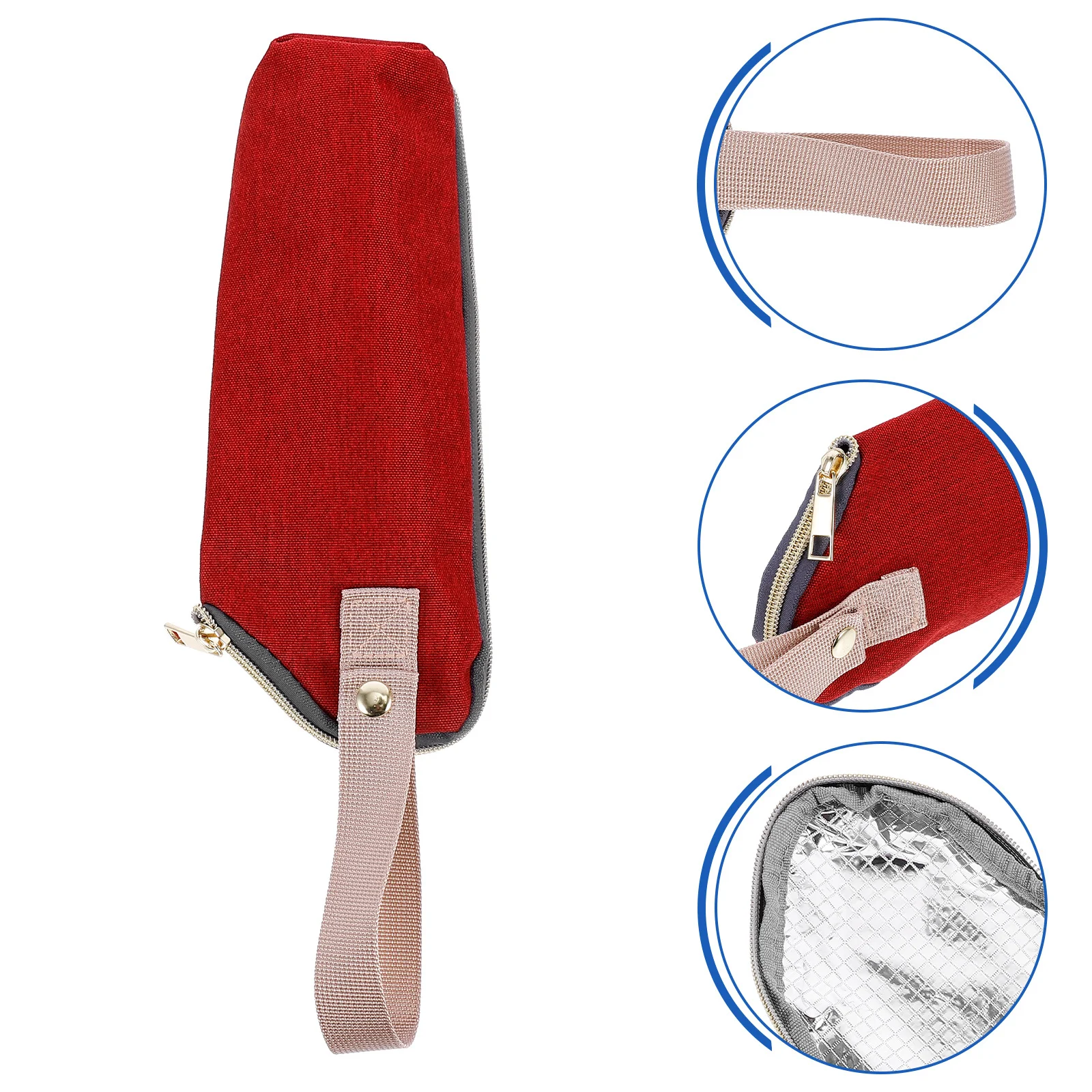 حقيبة زجاجات الحليب المعزولة لتدفئة زجاجات الرضاعة الطفل المحمولة أثناء السفر استخدام الفضة الداخلية تحافظ على الدفء 3-4 ساعات حقيبة المومياء #5