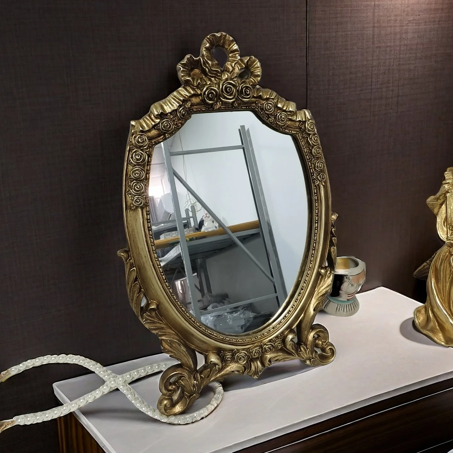 

Mutihome 2026 Vintage Desktop Decorations Room Decoration Home Decor Items Table Mirrors Home Decor Items Makeup Mirrors