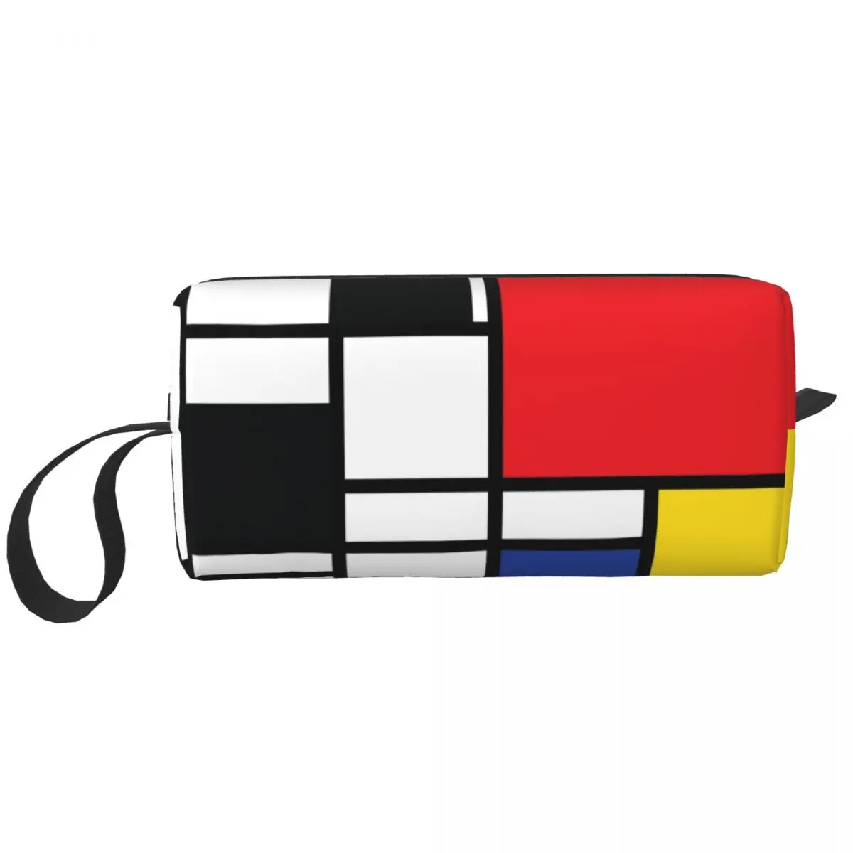 Piet Mondrian De Stijl Makeup Bag for Women Travel Cosmetic Organizer Fashion Abstract Art Colorful Storage Toiletry Bags