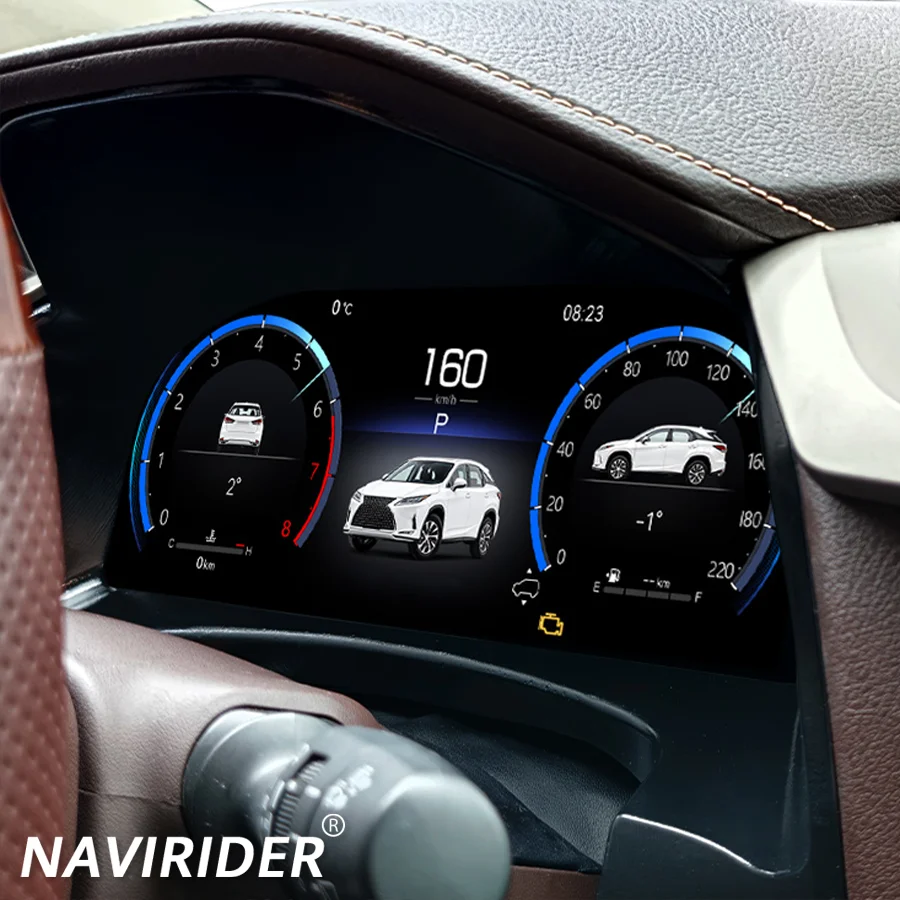 S 12.3inch Android Auto Carplay Virtual Cockpit Dashboard For LEXUS RX RX350 2016-2021 Full Digital LCD Cluster Instrument Panel