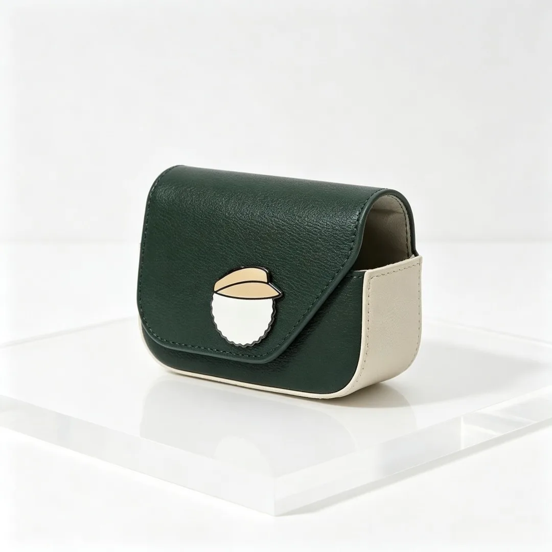 Unisex Golf Rangefinder Waist Bag 2026 New Korean Style Magnetic Ball Marker Embossed PU Leather Portable Lightweight Soft
