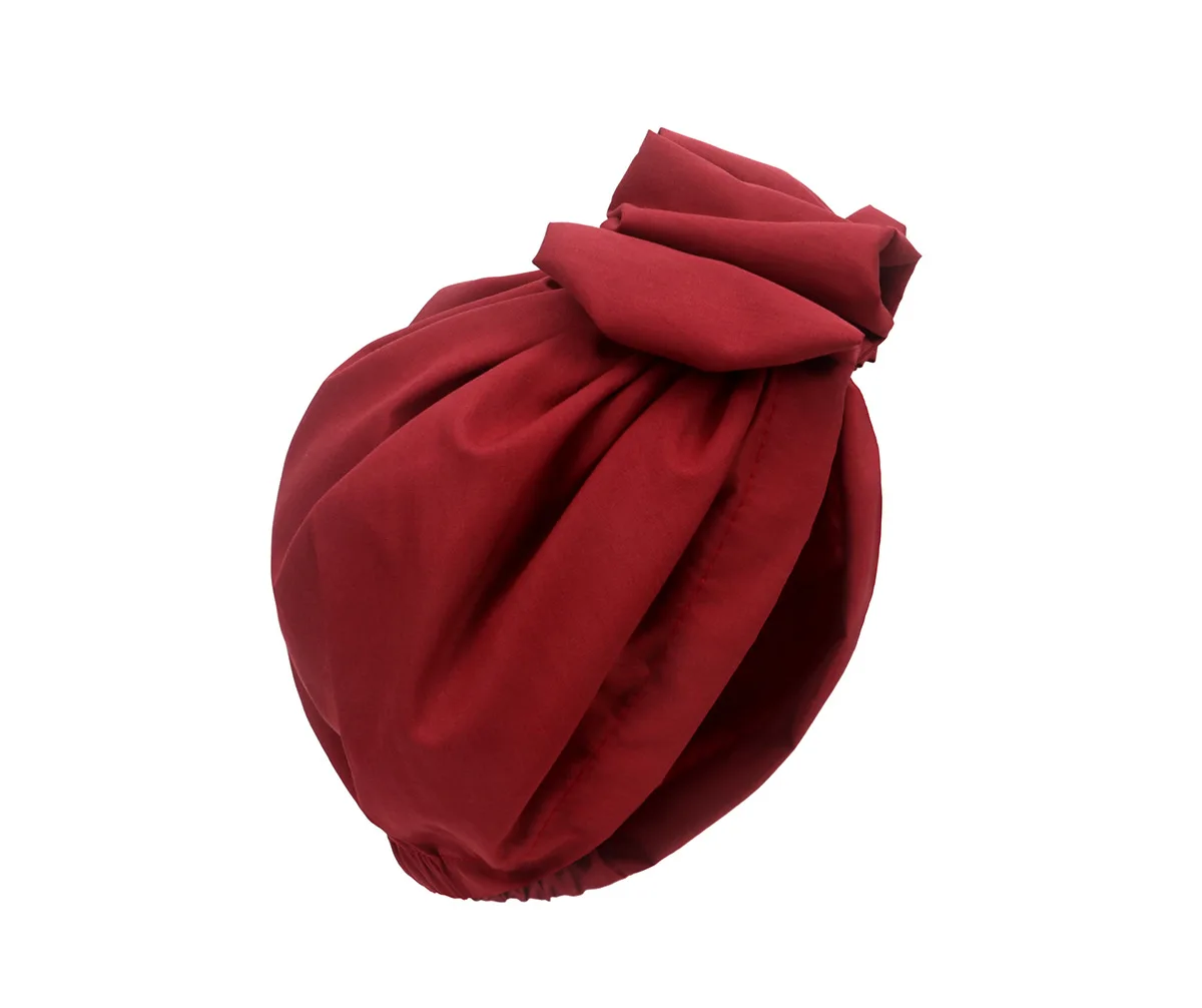 Turbante con nudo de lazo grande para mujer, gorro elástico Retro de diseñador, cubierta de cabeza de fiesta hermosa, Hijabs lisos, envoltura de