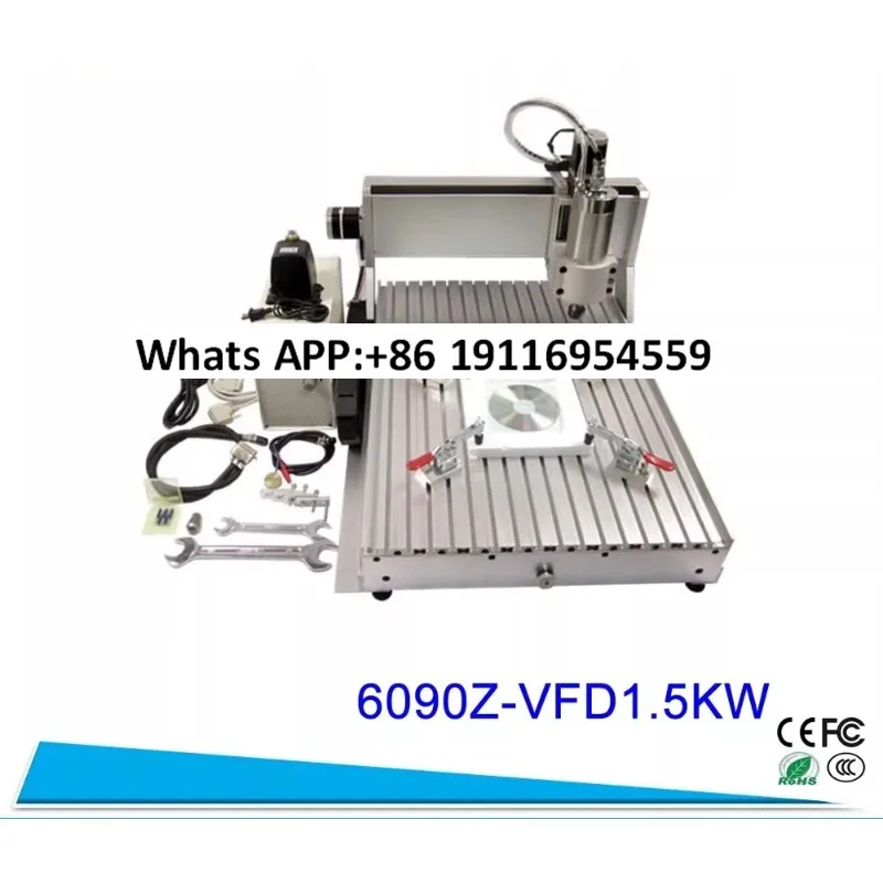 Numerical control engraving machine 6090 jade handicraft three-axis four-axis parallel port