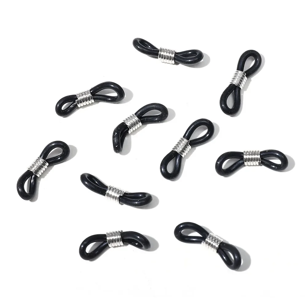 20pcs Ear Hook Eyeglasses Spectacles Chain Glasses Retainer End Rope Sunglasses Cord Holder Strap Retainer End Loop Connector