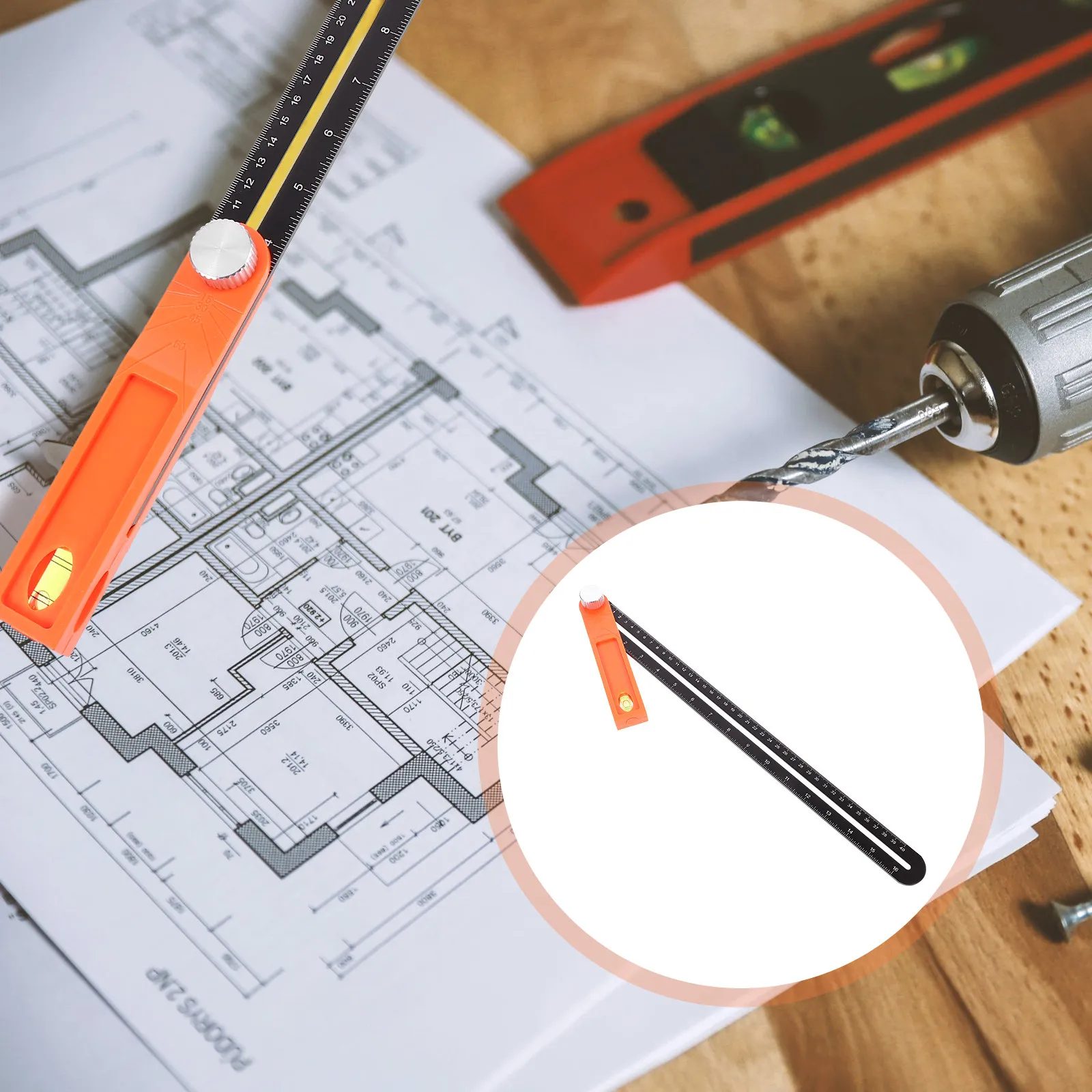 1Pcs High Accuracy Square Ruler T Shape Woodworking Ruler Double Sided Scale Machinist Tool for Perpendicularity Testing