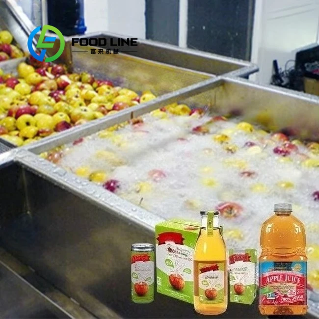 Anti Corrosion Apple Juice Production Line Special Material Contact Part To Adapt Fruit Acid Long Term Processing Environment