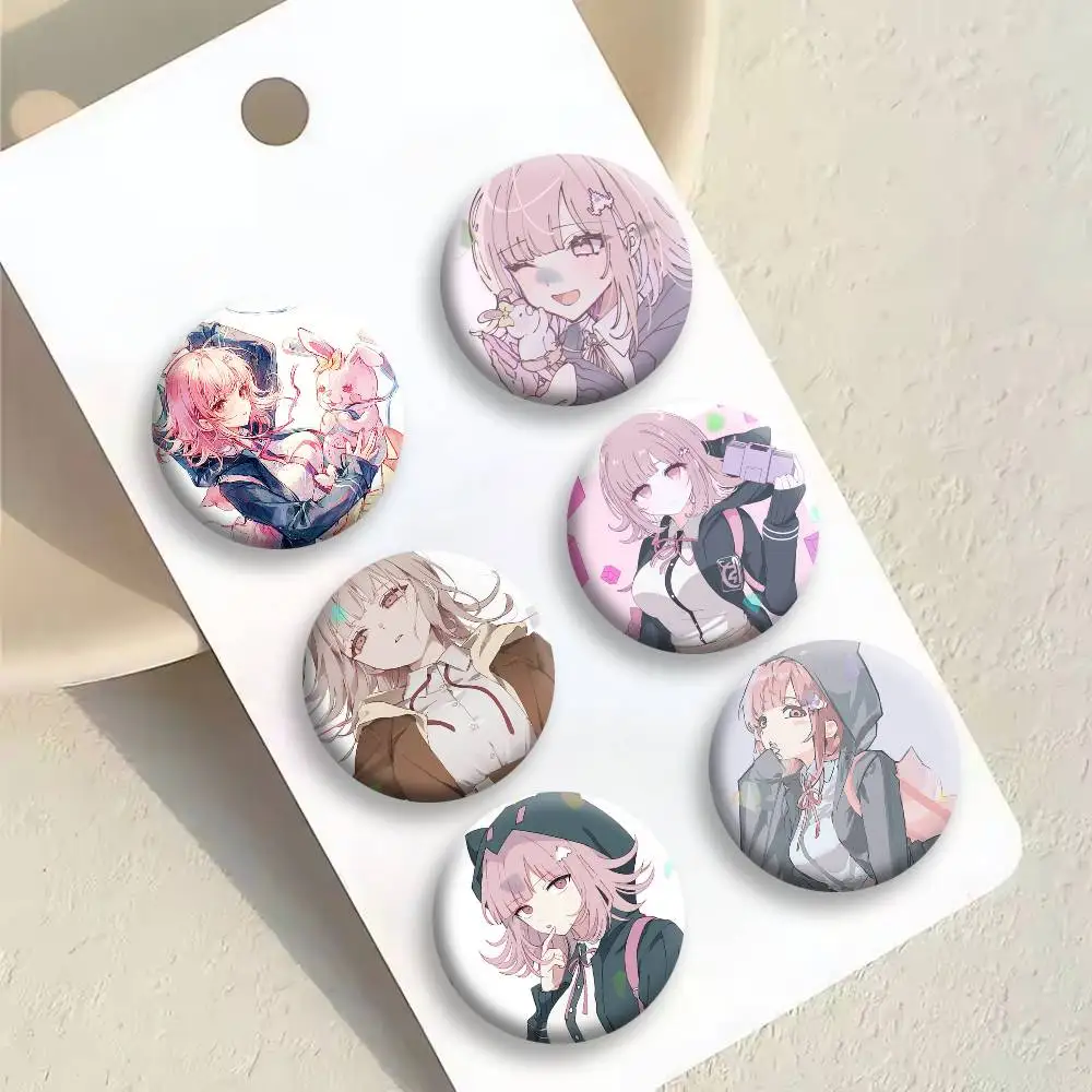 C-Chiaki N-Nanami Button Pins Backpack Clothing Decor Brooch Badge Jewelry Gifts for Kids