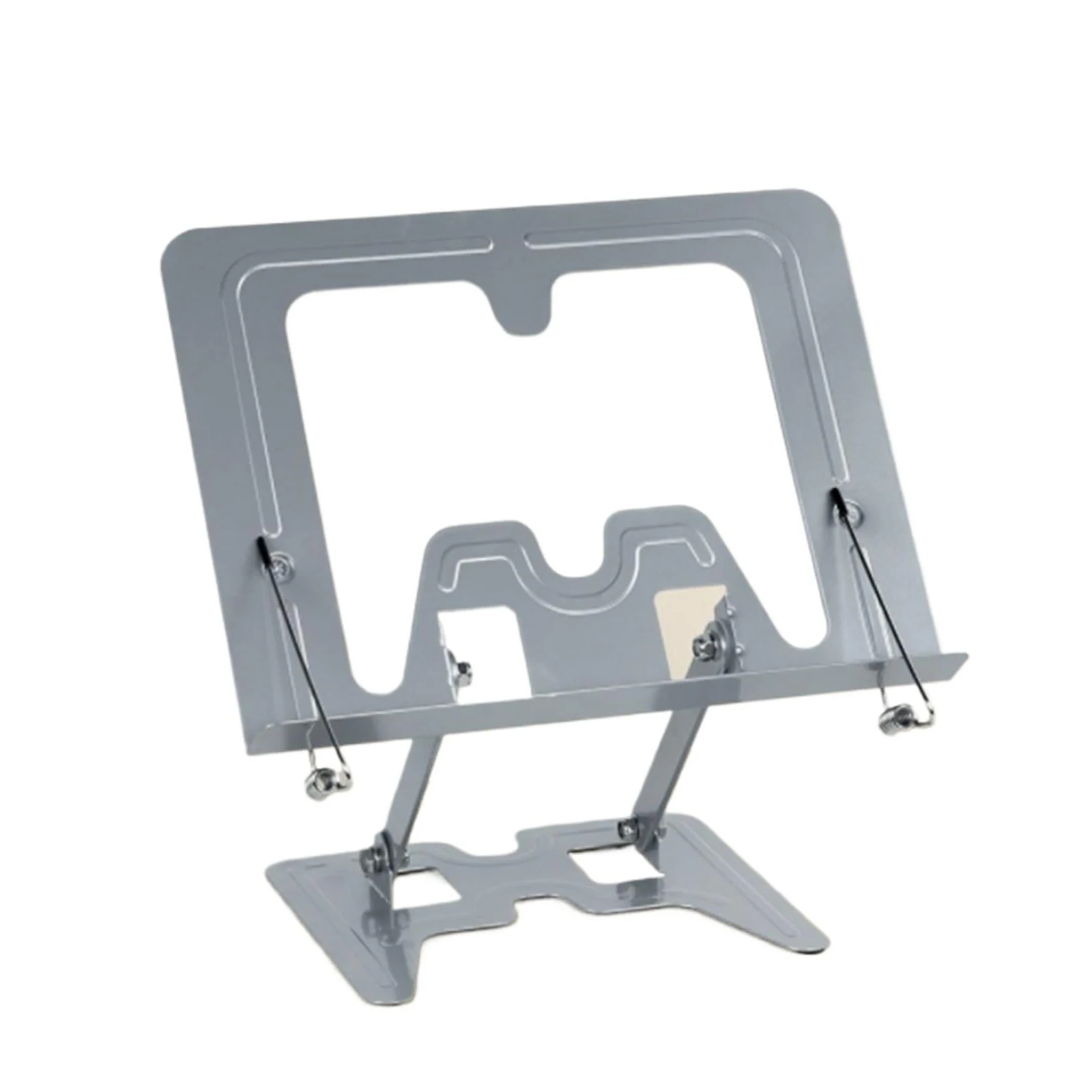 Cookbook Stand Minimal Adjustable Foldable Page Holder Shelf for Recipe Book Tablet Reading Kitchen Home