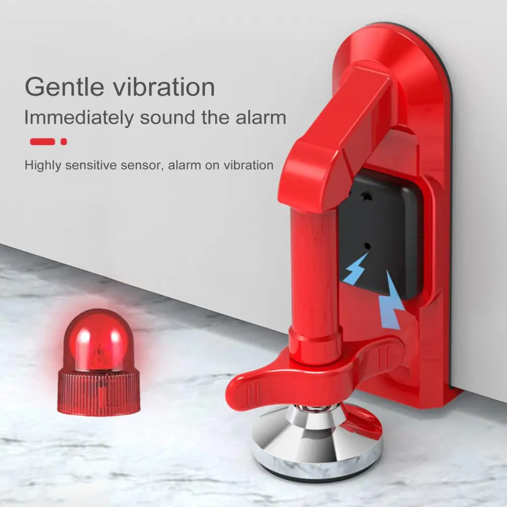 Personal Door Stopper Portable Door Security Device Travel Security Door Lock with Alarm for Home Hotel for Women