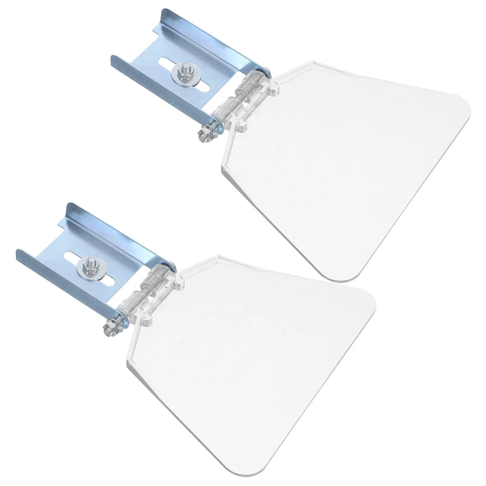 2Pcs Bench Grinder Protective Shield Transparent Cover Splash Guard Safety Attachment for Metal Processing Workshop Accessories