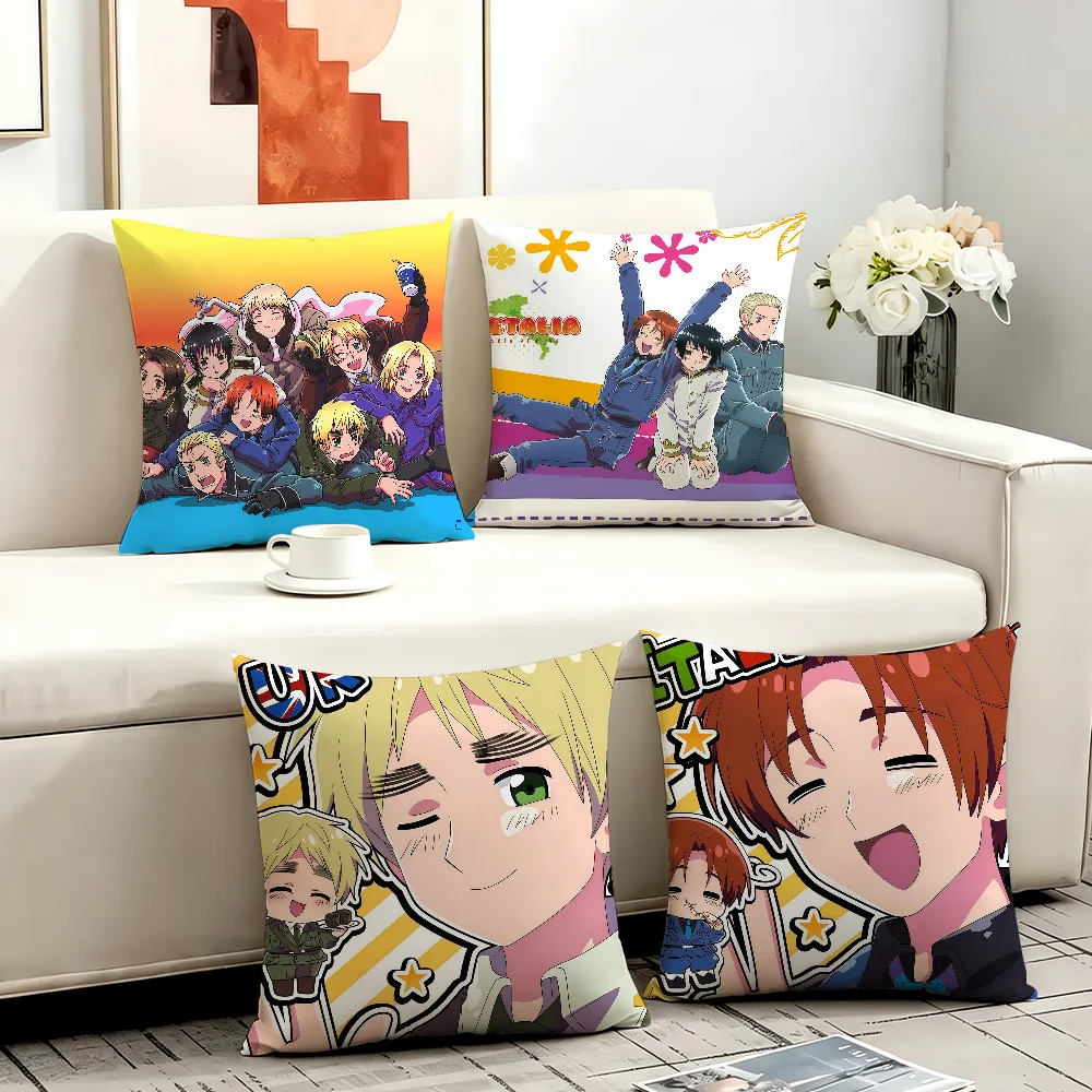 Anime H-Hetalia A-Axis cushion cover Comfortable Decorative For Bedroom Living room Dormitory Picnic and Holiday Decoration