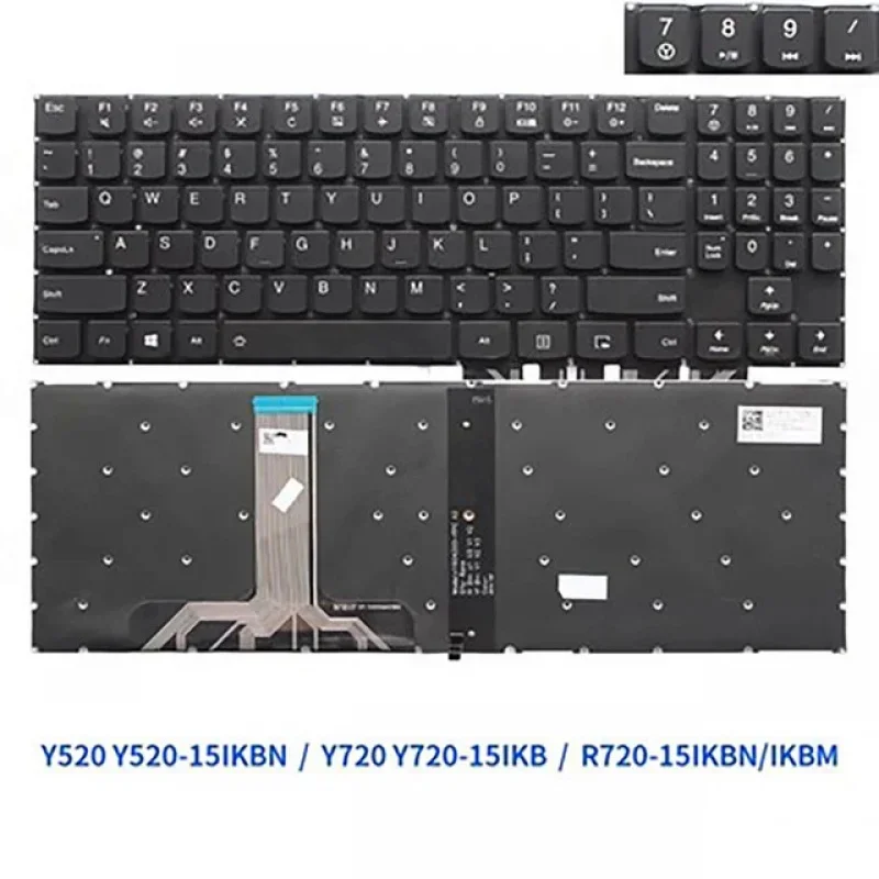 Nouveau clavier avec rétro-éclairage pour LENOcalculator Y520 Y520-15ikbn Y720 Y720-15IKB R720-15IKBN R720-15IKBM