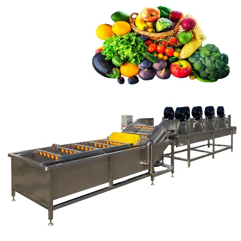 New Industrial Electric Commercial Fruit Vegetable Washing Machine Cleaning for Drying Equipment System