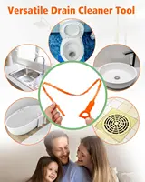 Drain Clog Remover Pipe Cleaner Drain Cleaner Dehairer Hair Drain Unclogger Pipe Cleaning Tool for Bathroom Sinks Shower Bathtub 6