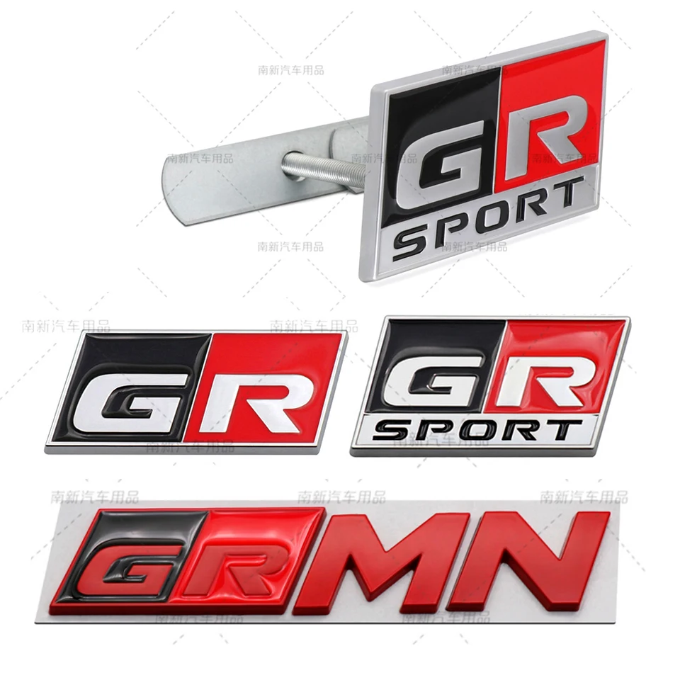Car Sticker GR Sport Decal Front Hood Grille Emblem Badge for
