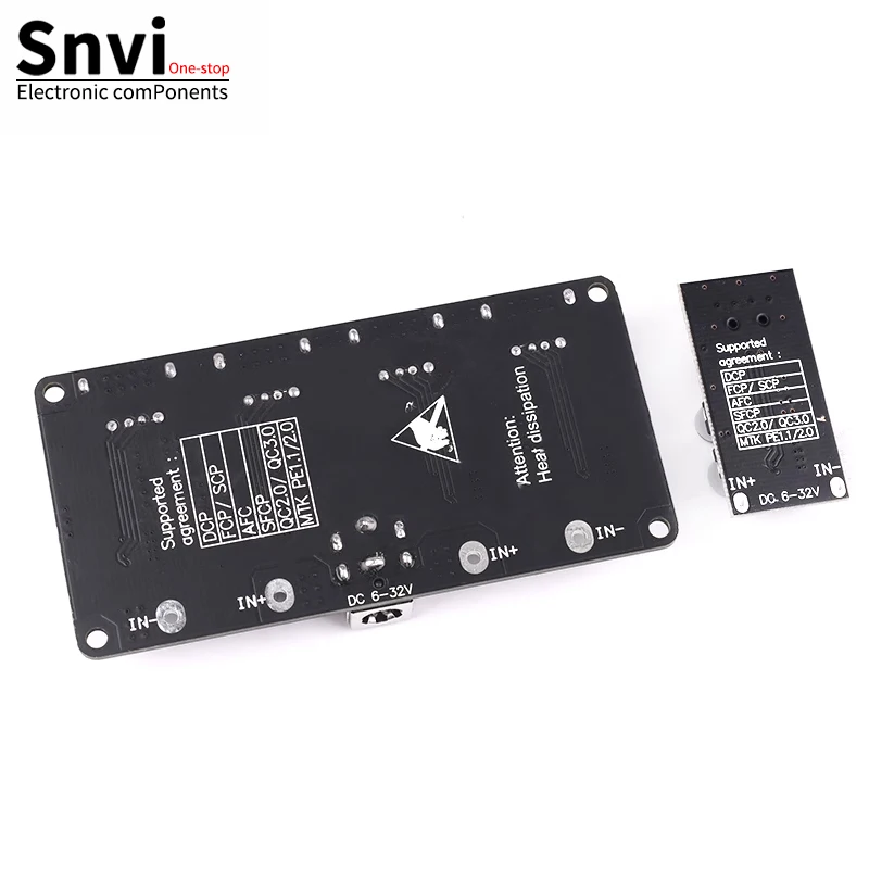 SNVI USB QC3.0 QC2.0 USB DC-DC Buck Converter Charging Step Down Module 6-32V 9V 12V 24V to Fast Quick Charger Circuit Board 5V