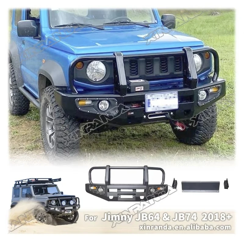 Wholesale Front Bumpers With Winch Mount Jimny Car Winch Bumpers For Suzuki Jimny Bumper JB64 JB74 2018+
