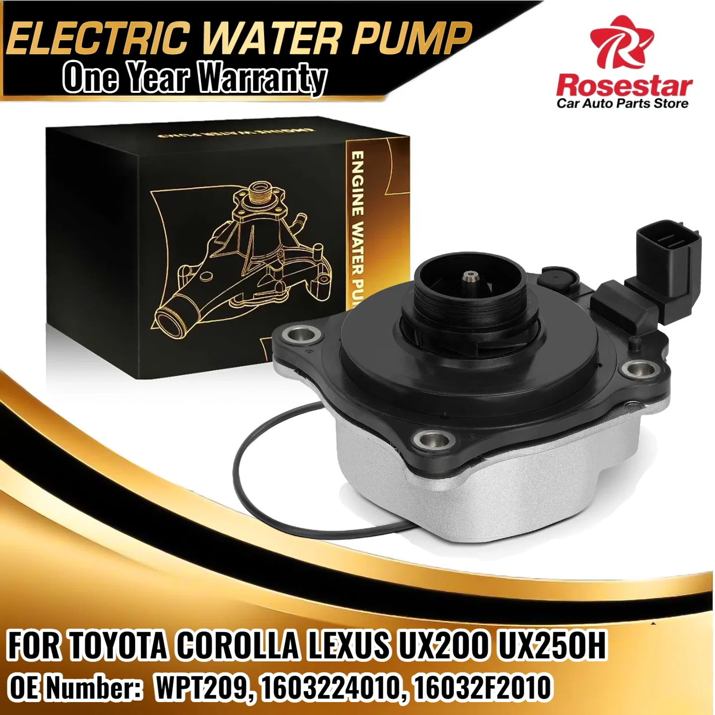 

Electric Water Pump for 2019-2022 Toyota Corolla, Lexus UX200 UX250h 2.0L L4 | OE 16032-24010, 16032-F2010