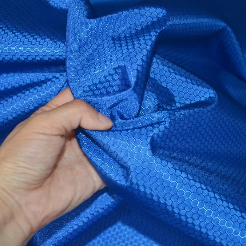 210D Honeycomb Jacquard Oxford Fabric Waterproof PU Coated Material for DIY Backpack Tent Luggage Storage Bag Durable Ripstop