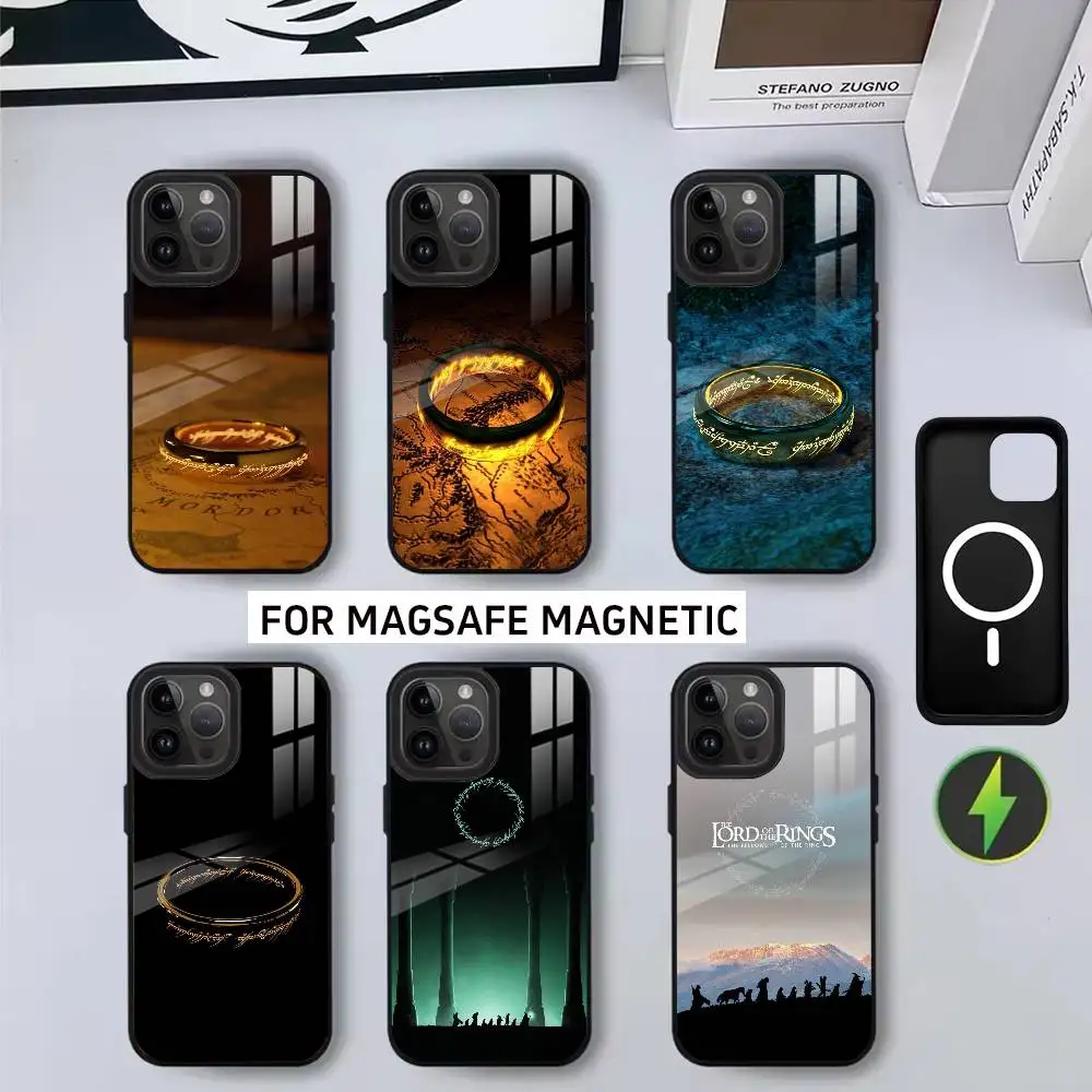 

The L-Lord of the R-Rings Maps Phone Case For iPhone17,16,15,14,13,12,11 Plus,Pro Magnetic with Magsafe Wireless Charging